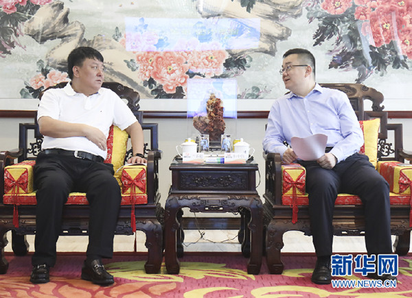 黑龙江省双鸭山市委常委、副市长辛敏超到访澳门真人百家家乐药业